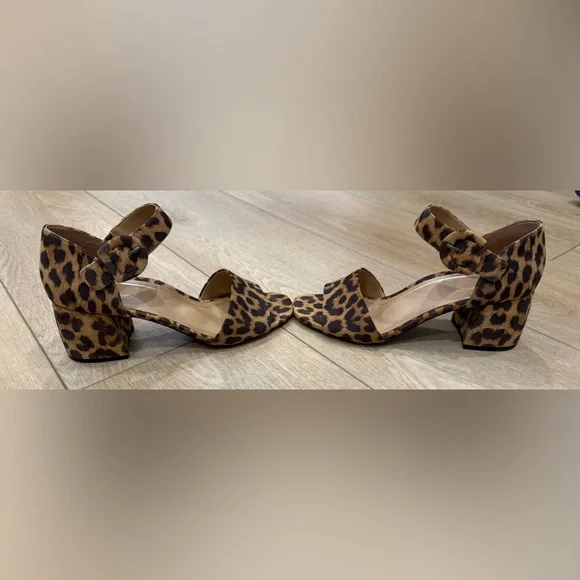 Vionic Chardonnay Leopard Block Heel Sandals Size 10 New - Picture 4 of 9
